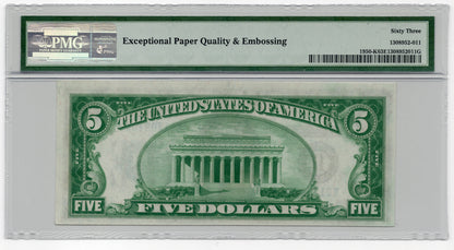 FR 1950-K 1928 $5 FRN Dallas "Numerical 11"