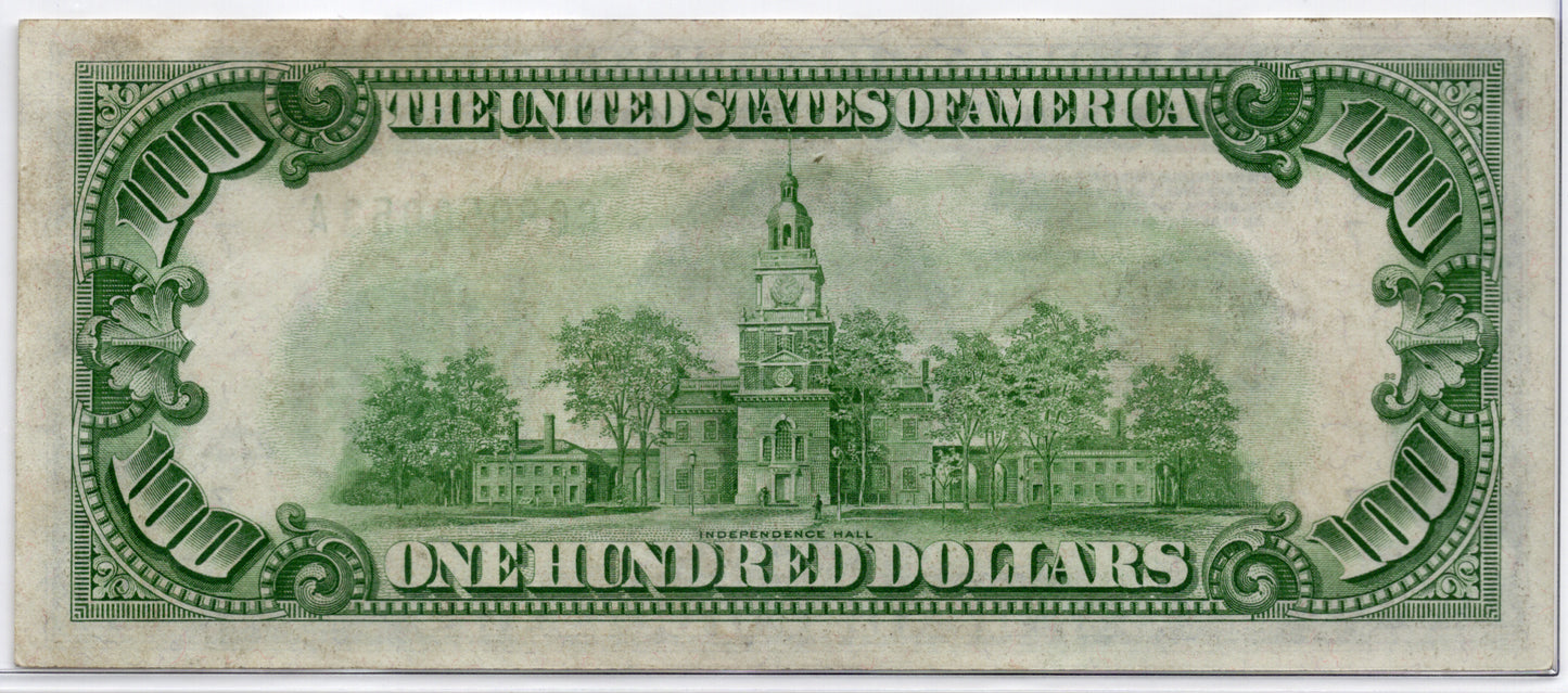 FR 2153-G 1934A $100 Federal Reserve Note Chicago