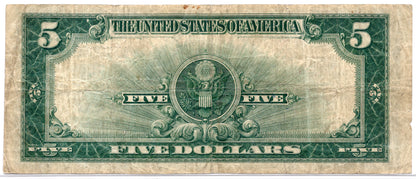 FR 282 1923 $5 Silver Certificate