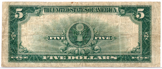 FR 282 1923 $5 Silver Certificate