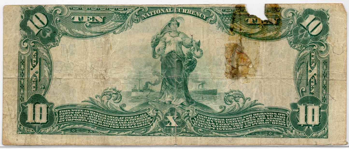 1902 $10 First NB of Wausau Wisconsin CH# 2820