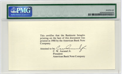 1865 $100 Silver Certificate Republic of Hawaii Issue Printed in 1988 by ABNC