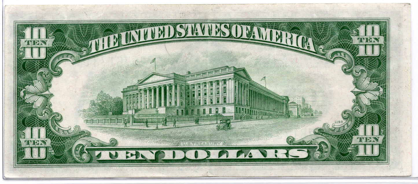 1934C $10 Federal Reserve Note CHICAGO