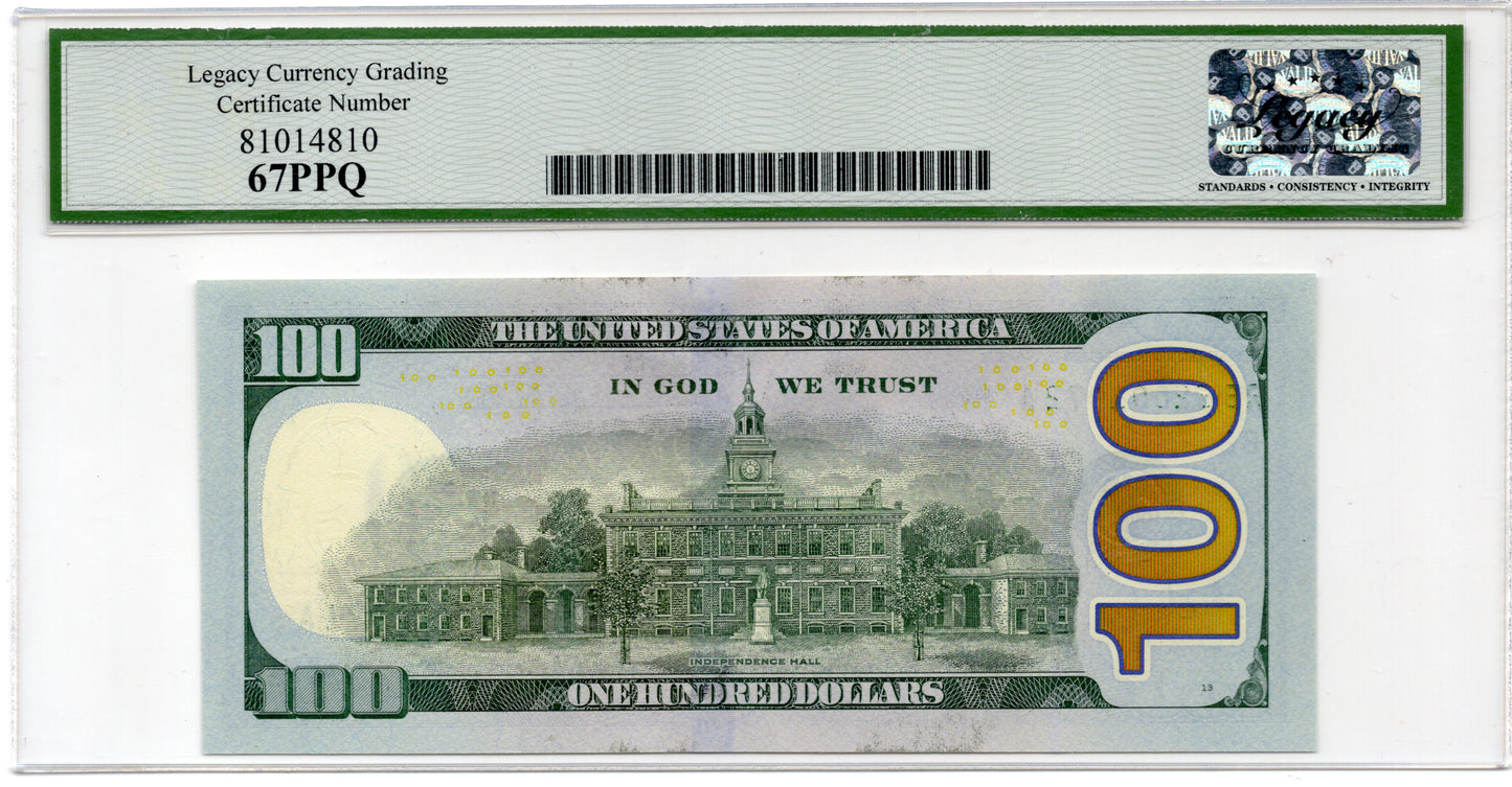 2025 $100 FRN PRESIDENT DONALD J. TRUMP SIGNATURE