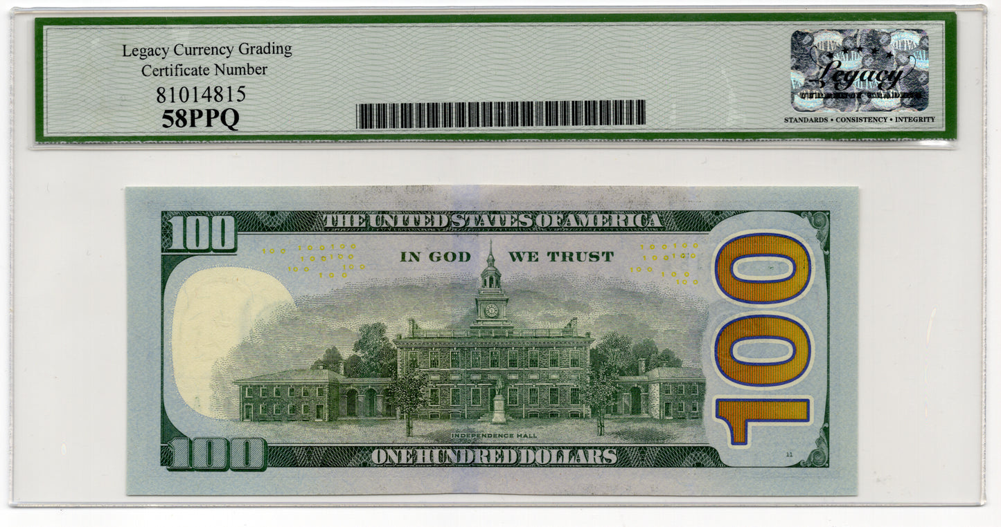 2025 $100 FRN PRESIDENT DONALD J. TRUMP SIGNATURE