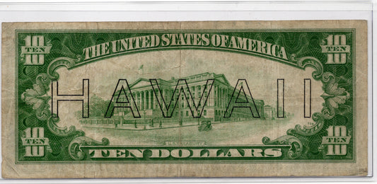 FR 2303* 1934A $10 Hawaii WWII Emergency Issue STAR