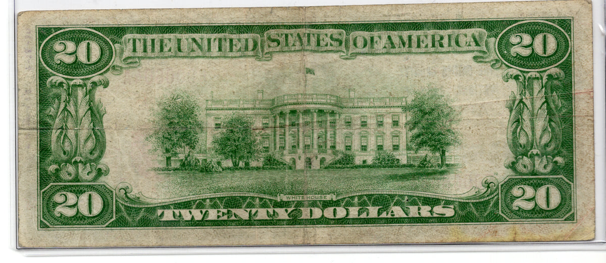 1929 $20 Cayuga County NB of Auburn New York CH# 1345