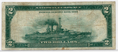 1918 $2 Federal Reserve Bank Note New York