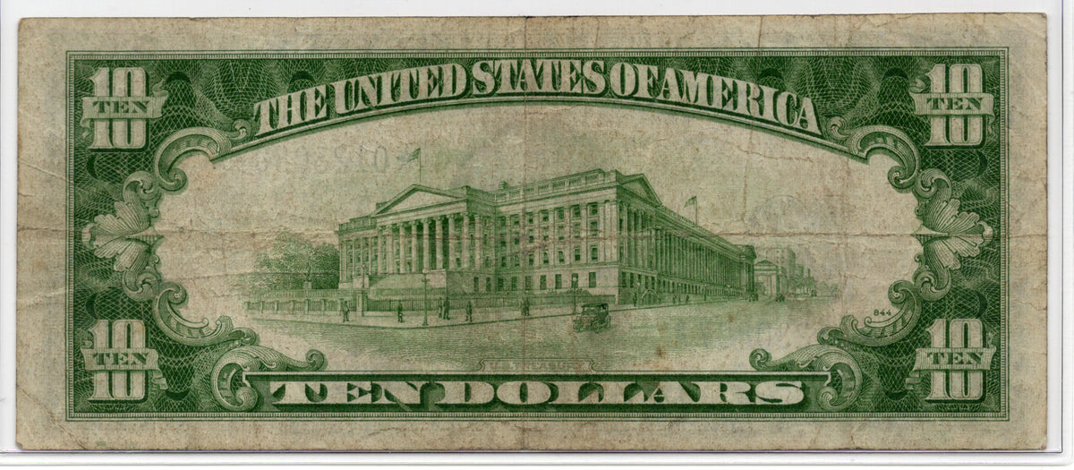 FR 2309 1934A $10 Silver Certificate