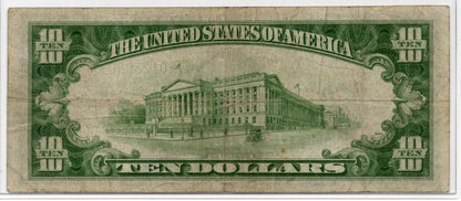 FR 2309 1934A $10 Silver Certificate