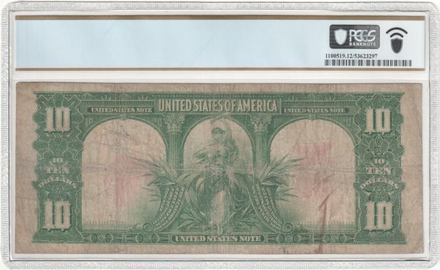 FR 122 1901 $10 Legal Tender "Bison"