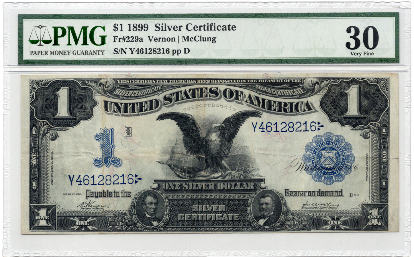 FR 229a 1899 $1 Silver Certificate SCARCE