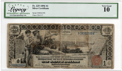 FR 225 1896 $1 Silver Certificate