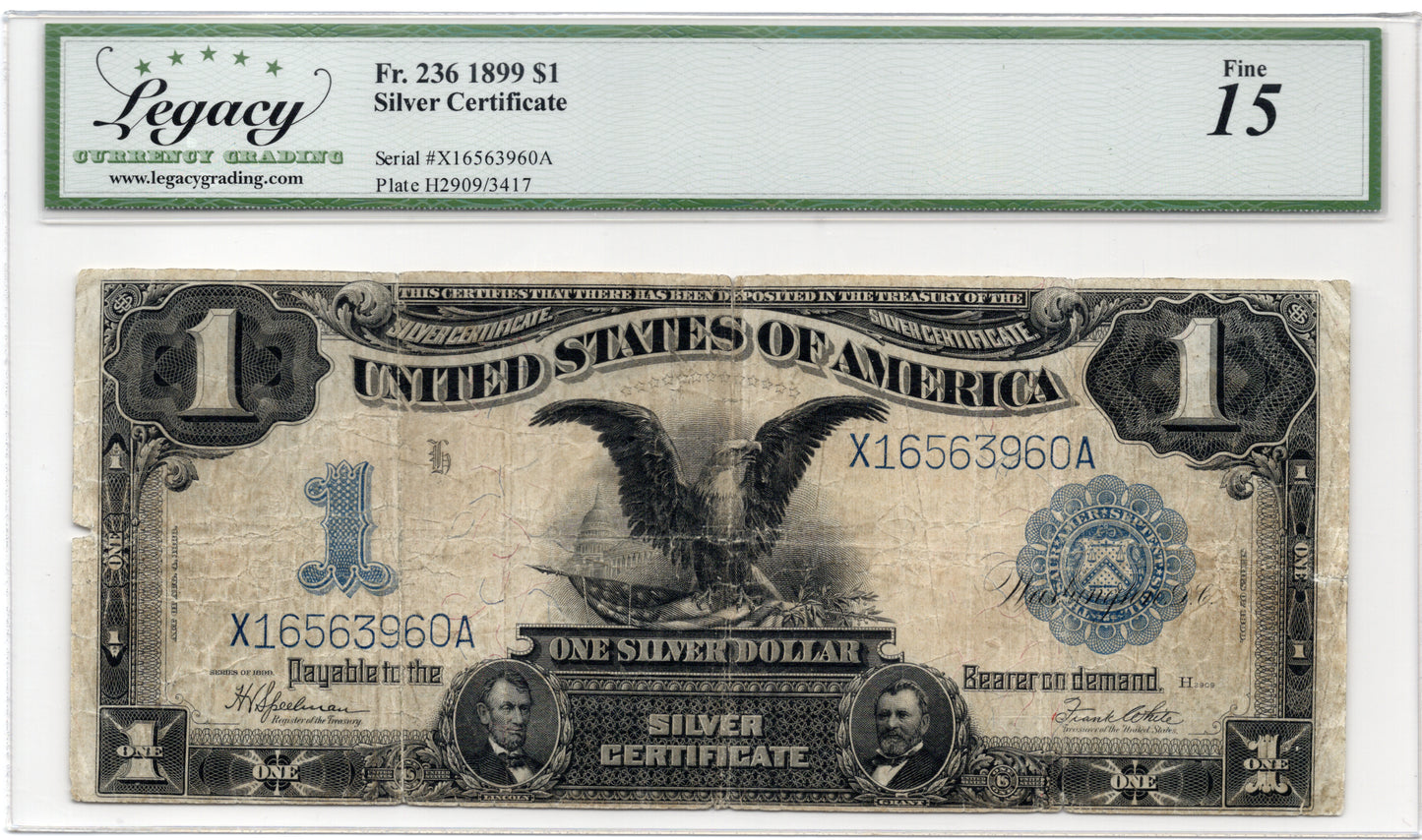 FR 236 1899 $1 Silver Certificate