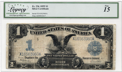 FR 236 1899 $1 Silver Certificate