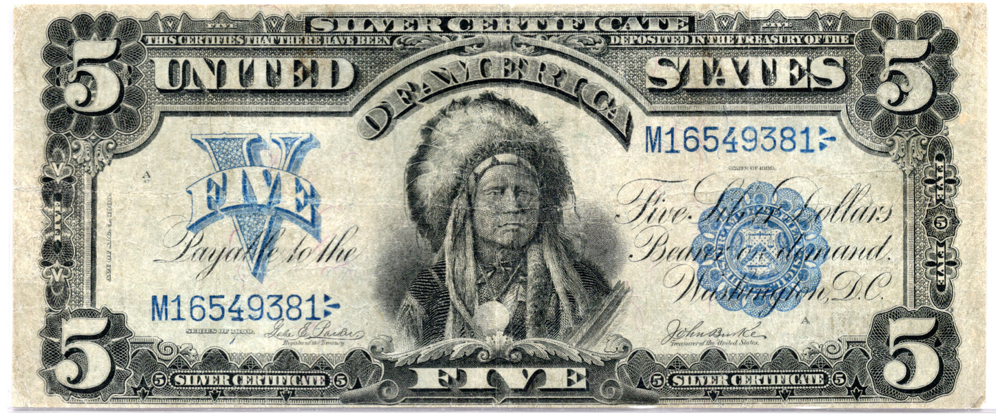 FR 277 1899 $5 Silver Certificate