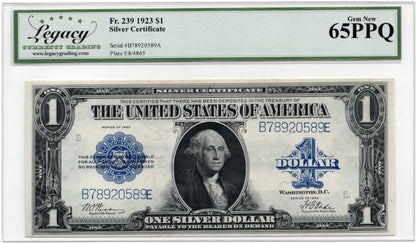 FR 239 1923 $1 Silver Certificate SCARCE