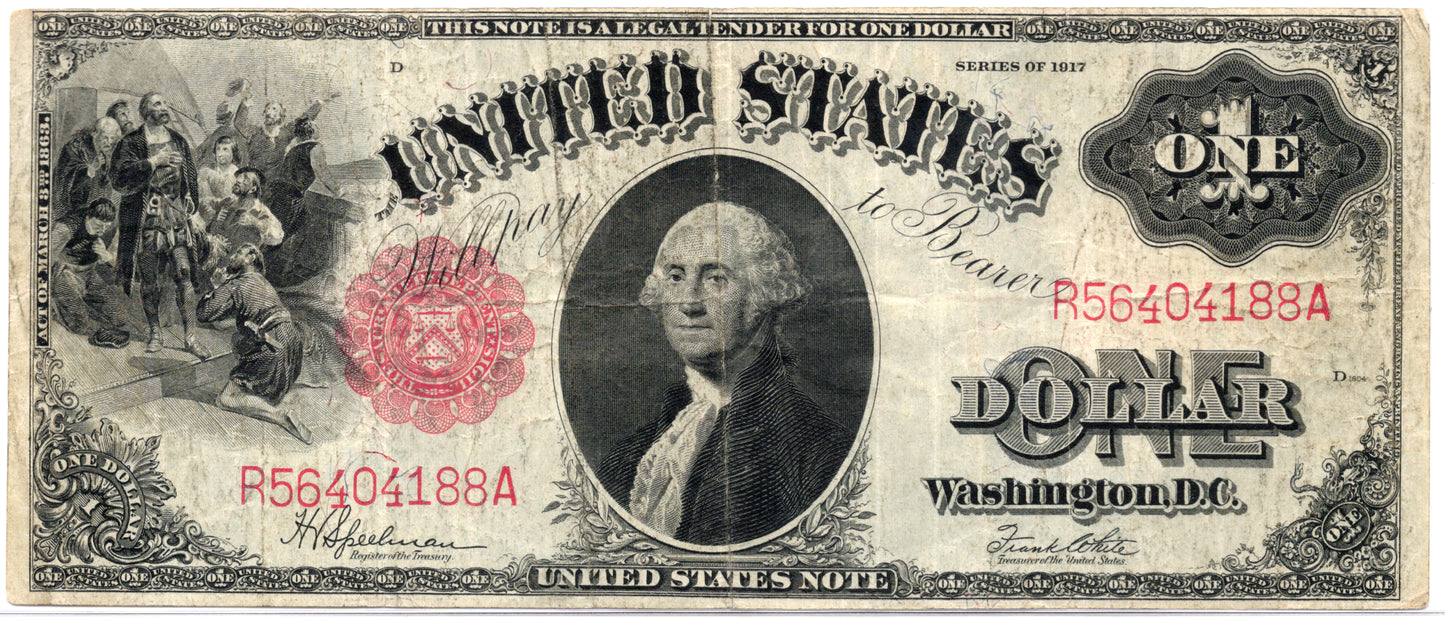 FR 39 1917 $1 Legal Tender Note