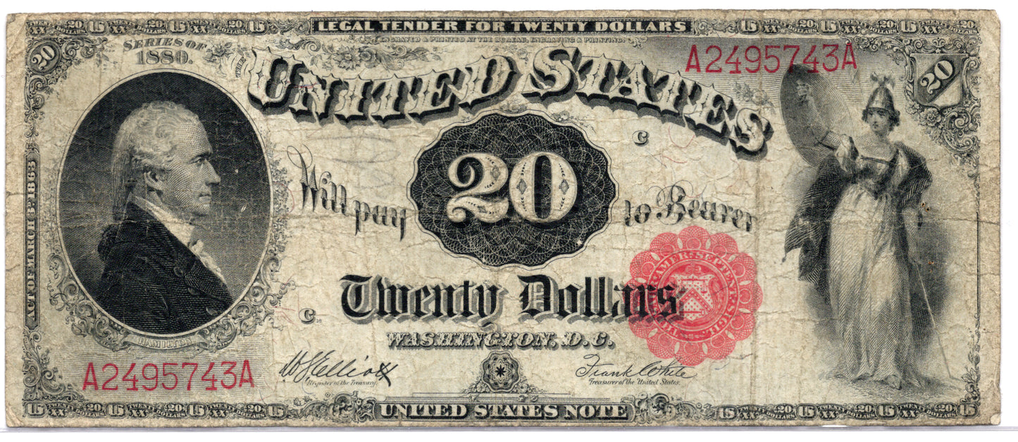 FR 147 1880 $20 Legal Tender
