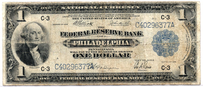FR 717 1918 $1 Federal Reserve Bank Note