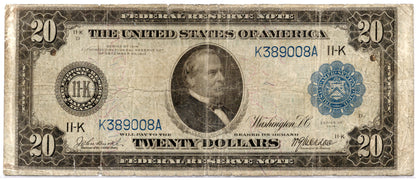 1914 $20 Federal Reserve Note DALLAS