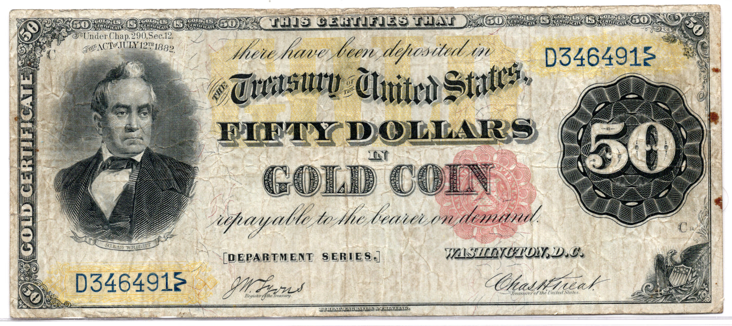 FR 1194 1882 $50 Gold Certificate