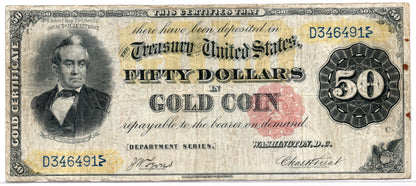 FR 1194 1882 $50 Gold Certificate