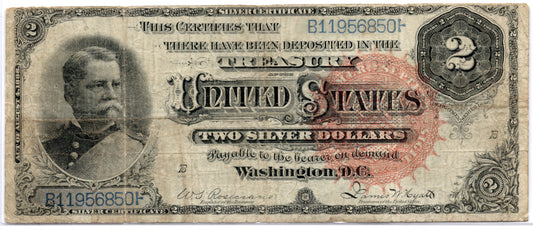 FR 242 1886 $2 Silver Certificate