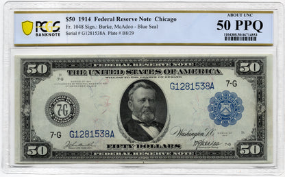 FR 1048 1914 $50 Federal Reserve Note CHICAGO