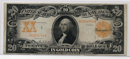 FR 1185 1906 $20 Gold Certificate