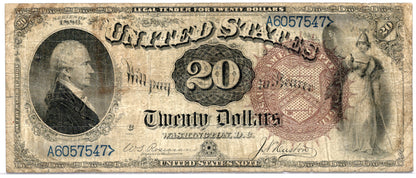 FR 138 1880 $20 Legal Tender SCARCE