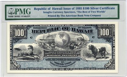 1865 $100 Silver Certificate Republic of Hawaii Issue Printed in 1988 by ABNC