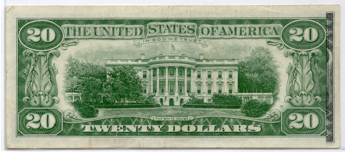 1963A $20 FRN Partial Offset Transfer ERROR
