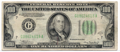 1934A $100 Federal Reserve Note Chicago