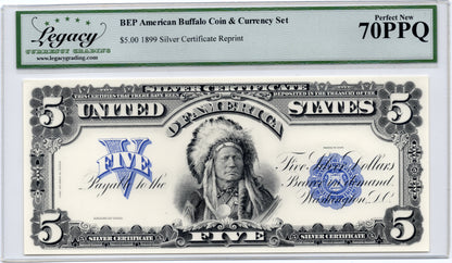 BEP 1899 $5 Silver Certificate Chief BEP Official Reprint