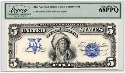 BEP 1899 $5 Silver Certificate Chief BEP Official Reprint
