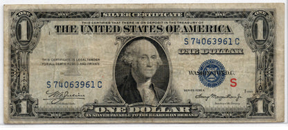 FR 1610 1935A $1 Silver Certificate Experimental S