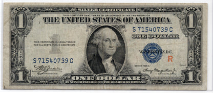 FR 1609 1935A $1 Silver Certificate Experimental R