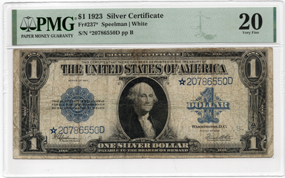 FR 237* 1923 $1 Silver Certificate STAR