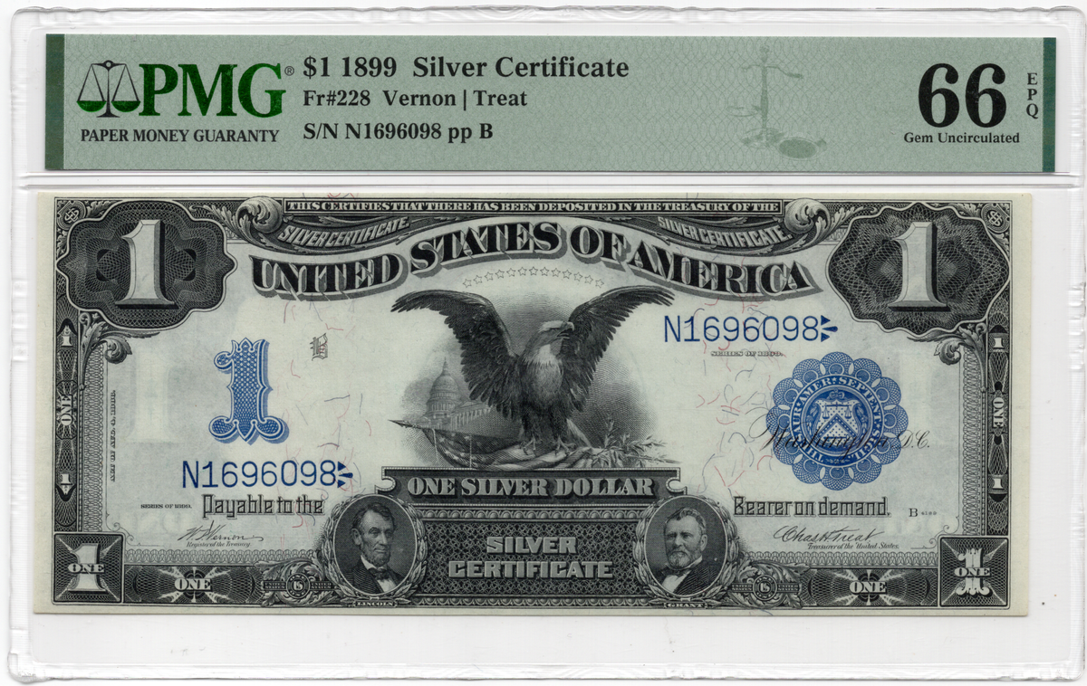 FR 228 1899 $1 Silver Certificate "Black Eagle"
