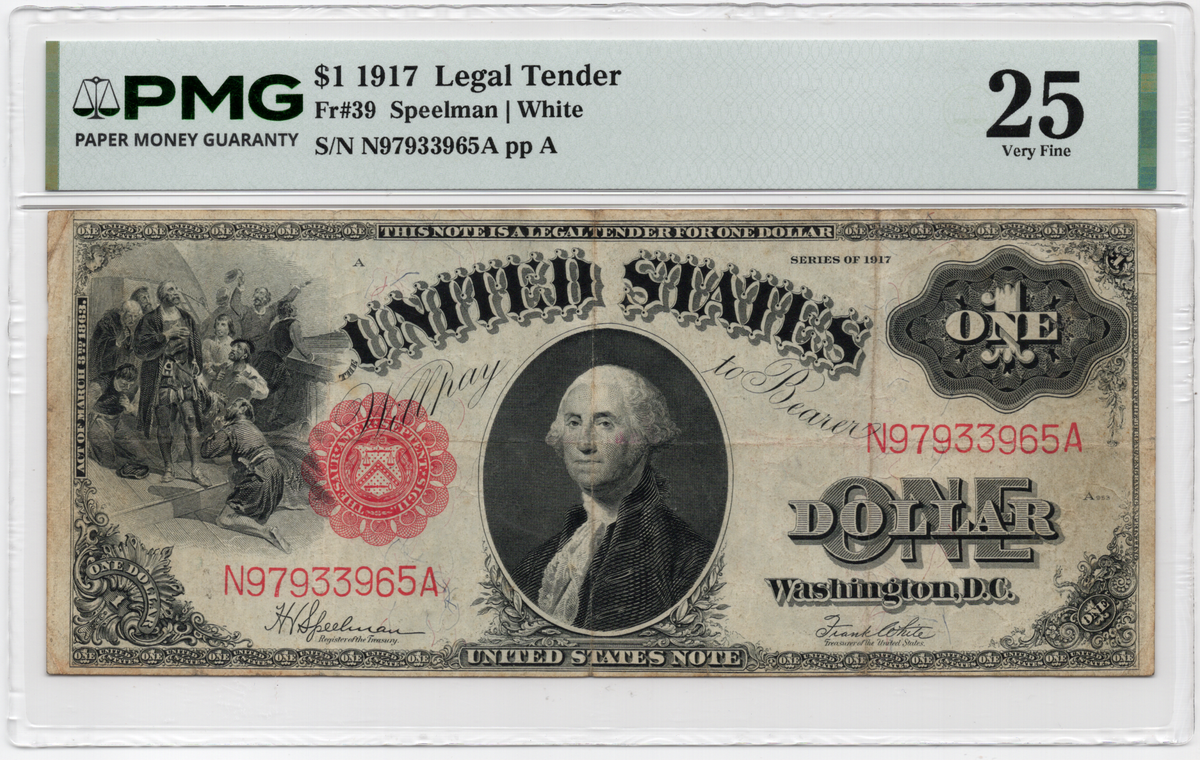 FR 39 1917 $1 Legal Tender