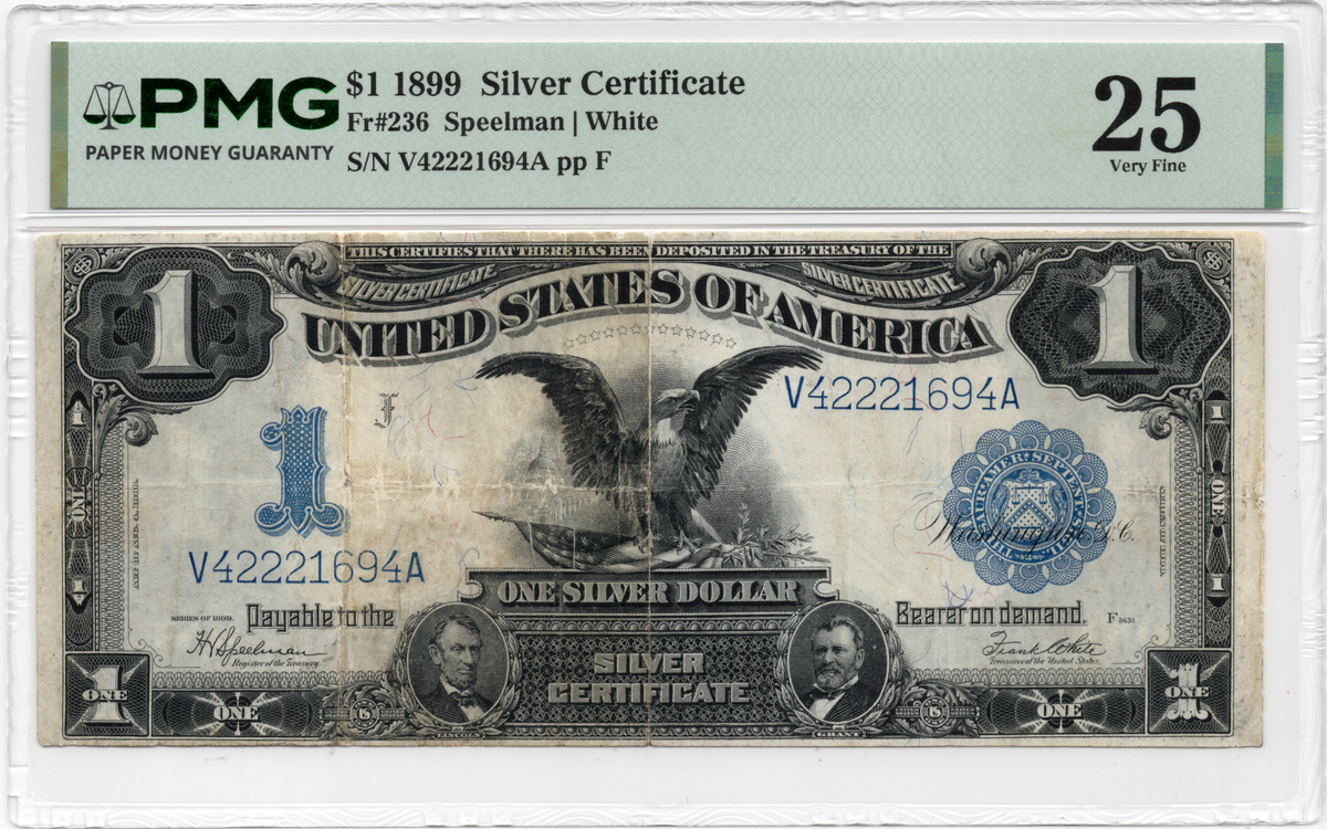 FR 236 1899 $1 Silver Certificate