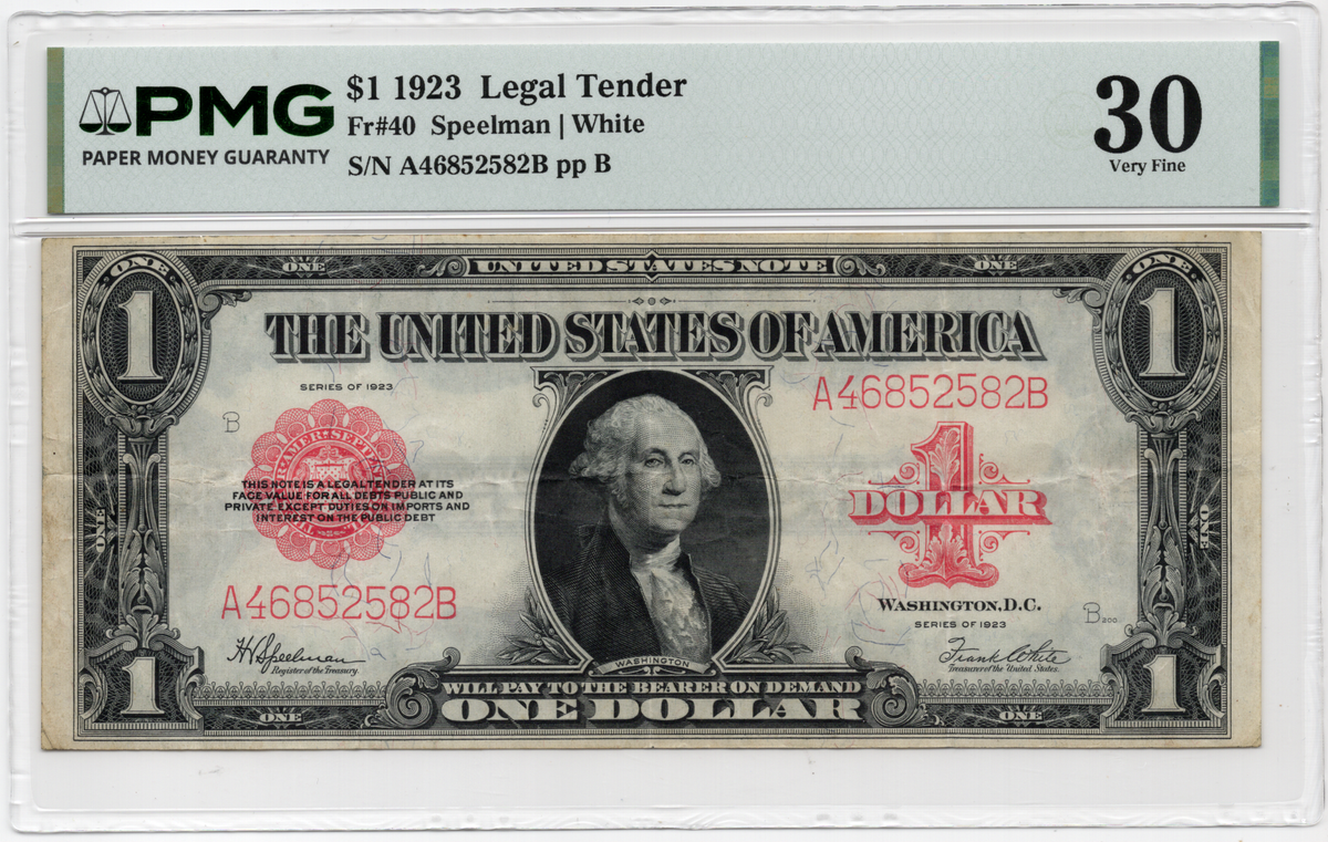 FR 40 1923 $1 Legal Tender