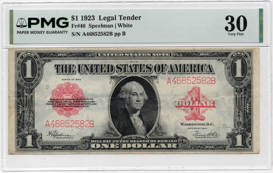 FR 40 1923 $1 Legal Tender