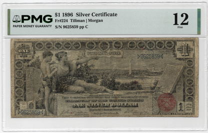 FR 224 1896 $1 Silver Certificate