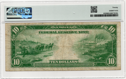 FR 935 1914 $10 Federal Reserve Note St. Louis