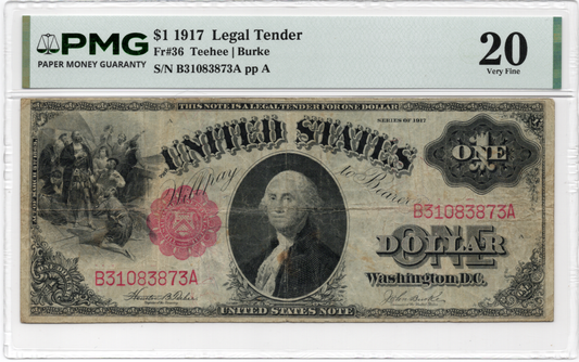 FR 36 1917 $1 Legal Tender