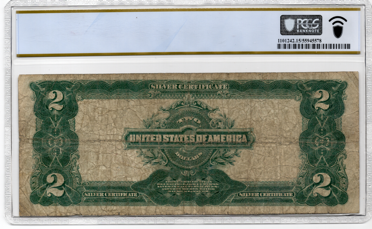 FR 258m 1899 $2 Silver Certificate Mule
