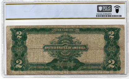 FR 258m 1899 $2 Silver Certificate Mule