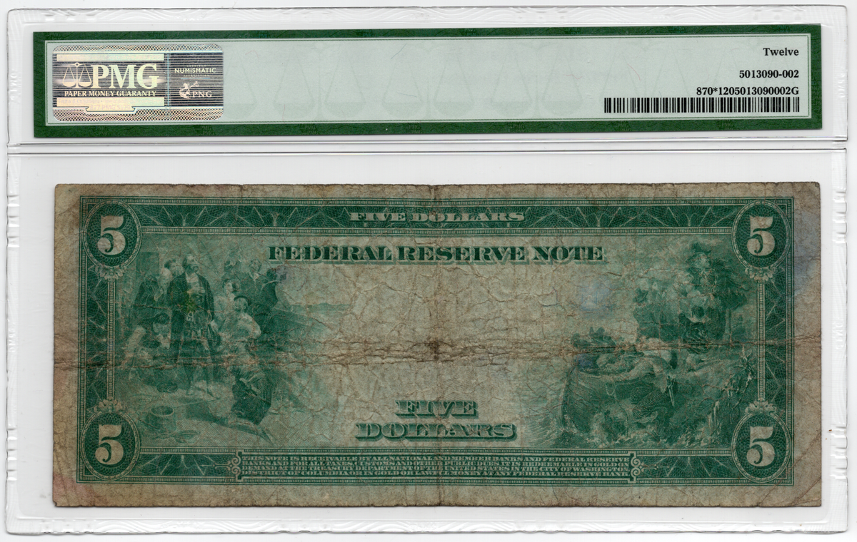 FR 870* 1914 $5 Federal Reserve Note Chicago STAR